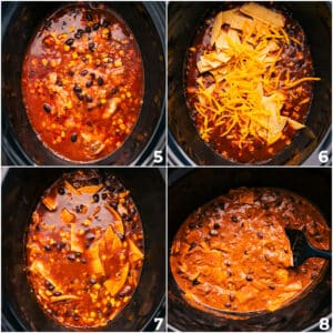 Crockpot Chicken Enchilada Casserole - Chelsea's Messy Apron