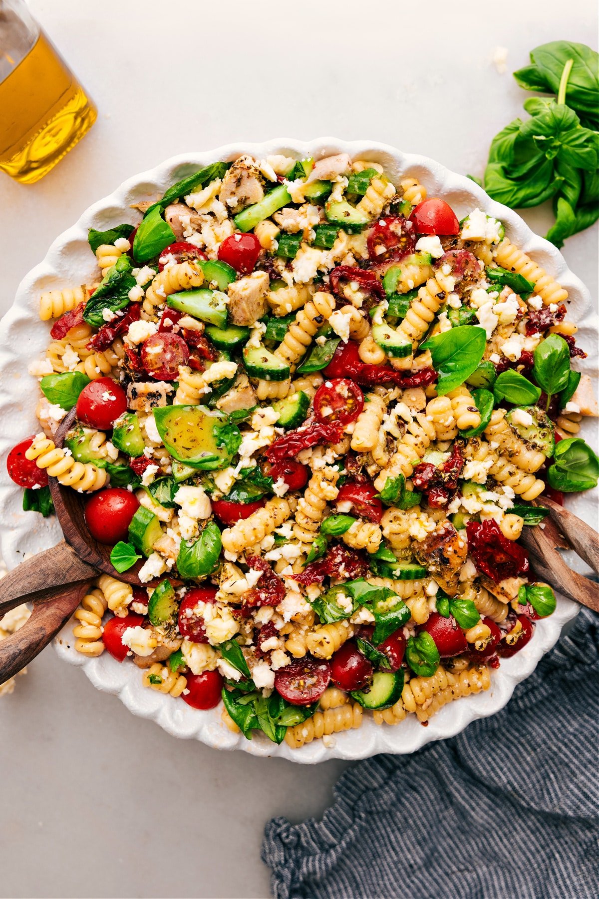 Marry Me Chicken Pasta Salad Recipe Marry Me Chicken Pasta Salad served in a bowl and ready to enjoy.