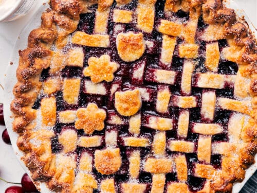 Cherry Pie Recipe With The Flakiest Crust! - Chelsea's Messy Apron