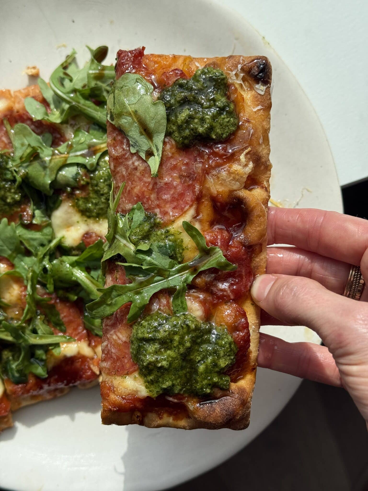 Trader Joe's Recipes: Pizza made on naan bread.