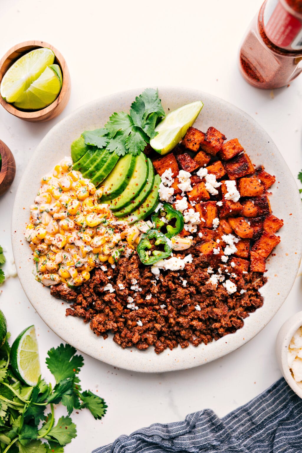 Street Corn Beef Bowl - Chelsea's Messy Apron