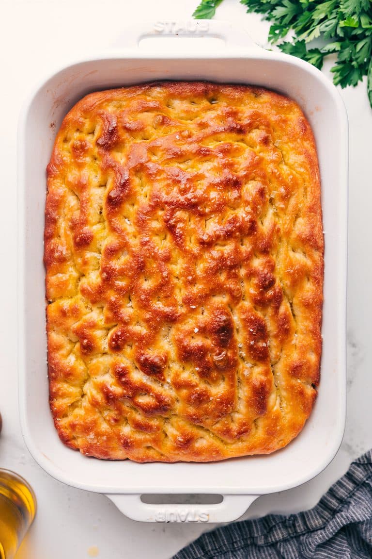 Homemade No Knead Focaccia Bread