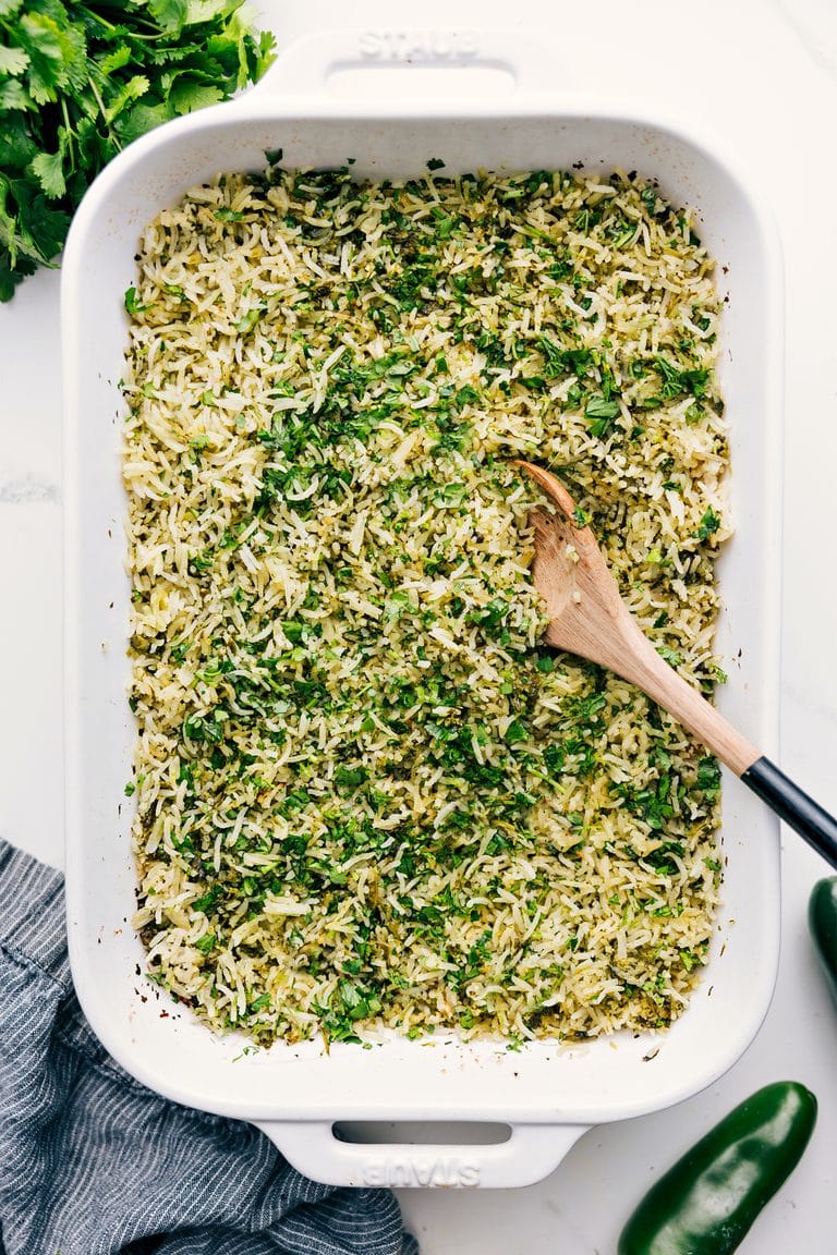 Fresh and Zesty Green Rice